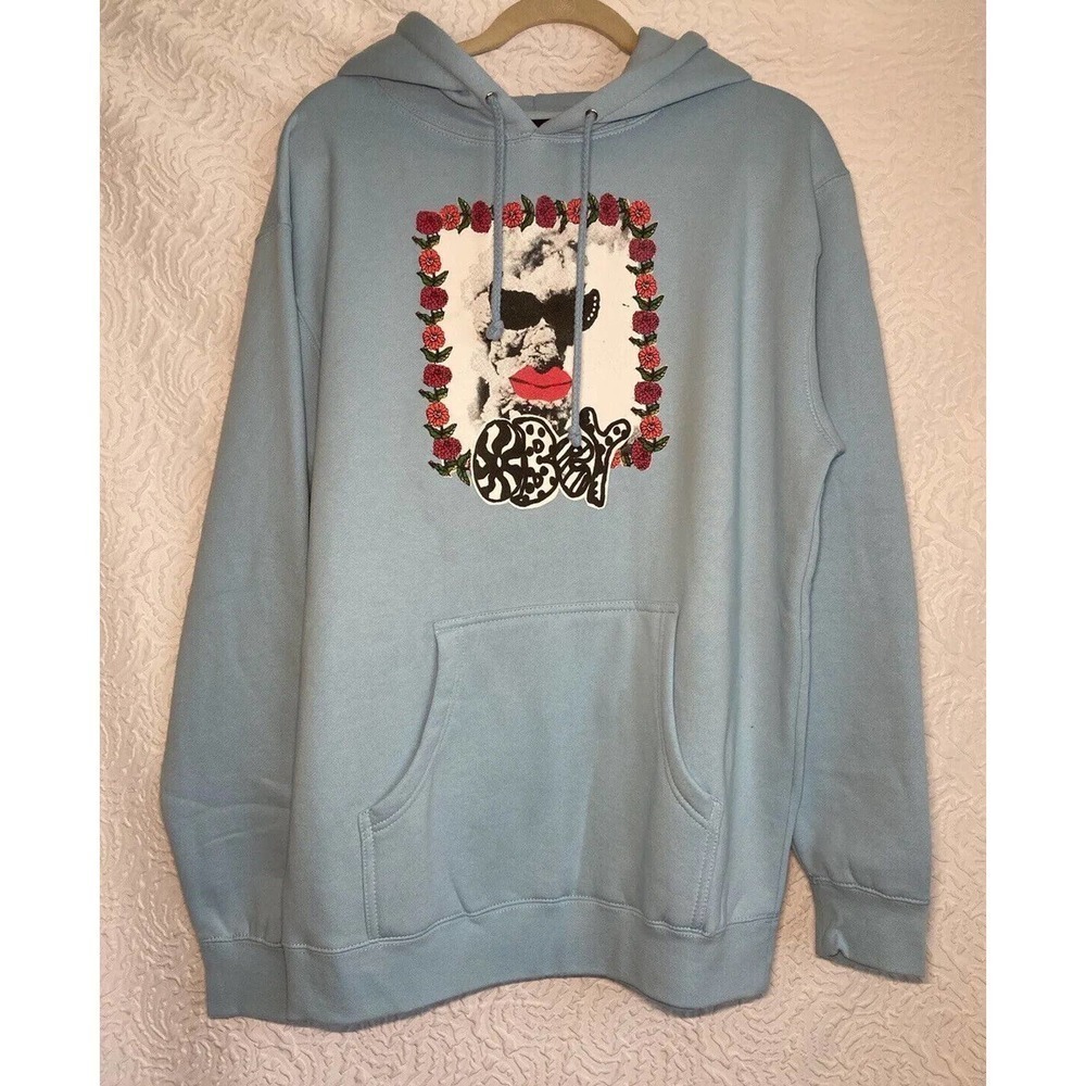 Obey Worldwide Propaganda OBEY Smoke Show Sweatshirt light blue Medium